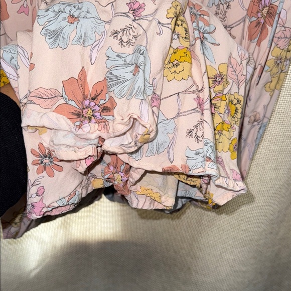 Lulu's Flourishing Feelings Pink Floral Print Puff Sleeve Midi Dress - Picture 11 of 12